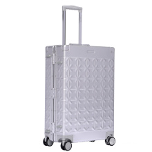 Newest Design Top Quality Cuboid 28 Inch Oem Fashion Aluminum  Luggage Travel Bags Cases